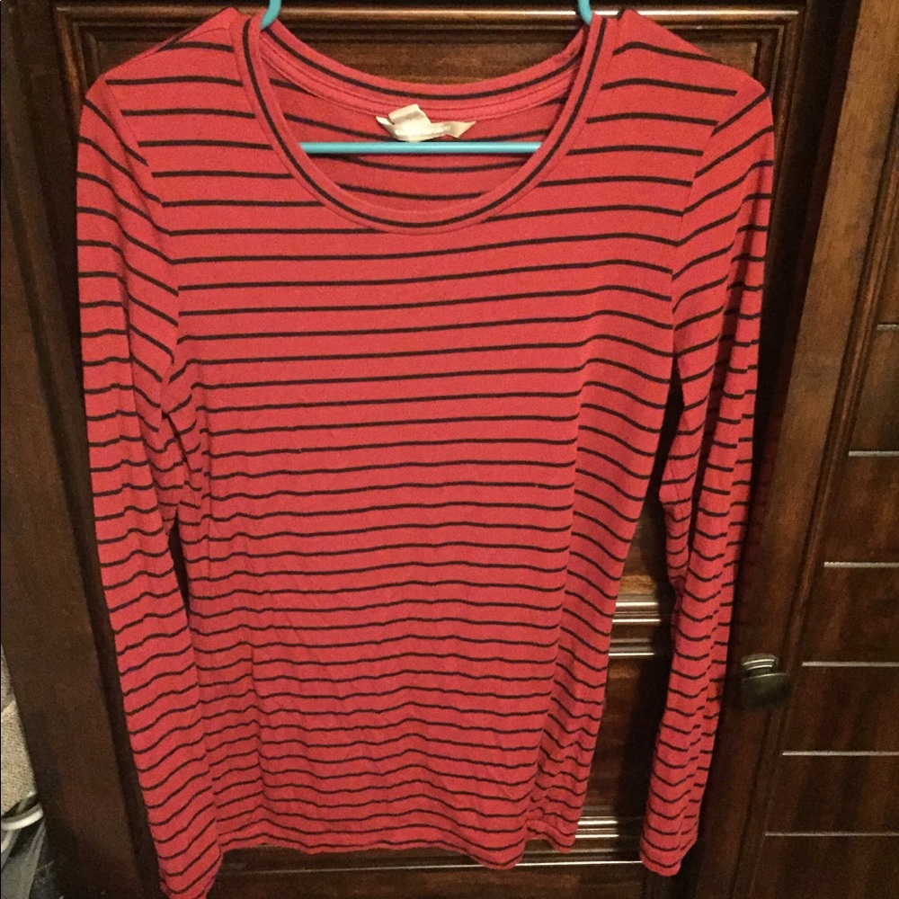 Banana Republic long sleeve striped tee